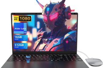 LEEDOW 15.6 Laptop Computer – Alder Lake-N95 Quad-Core Up to 3.4GHz,16GB RAM,512GB SSD,UHD Graphics Laptops,Fast Dual-Band WiFi,Bluetooth 5.0,USB 3.0,Mini-HDMI Ideal for Study, Home& Office