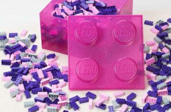 LEGO Clear Brick Shaped Storage Box