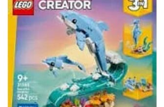 LEGO Creator 3 in 1 Sea Animals: Beautiful Dolphins Construction Set 31835