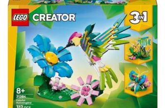 LEGO Creator 3 in 1 Wild Animals: Colourful Hummingbird Construction Set 31384
