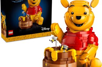 LEGO Disney Winnie the Pooh – Building Set for Adults – Display Model w/Honey Pot, Collectible Minifigure & Eeyore Figure – DIY Nostalgic Gift Idea for Fans – 43300