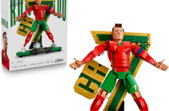 LEGO Editions Cristiano Ronaldo Football Legend Toy – 3D Figure Display Model Kit – DIY Kids Room Decor – Gift for 12 Year Old Boys, Girls & Adult Sports Fans – 43016