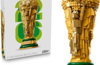 LEGO Editions FIFA World Cup Official Trophy Toy – 3D DIY Model Kit w/a Collectible Minifigure – Football Gift for 12 Year Old Boys, Girls & Adult Sports Fans – 43020