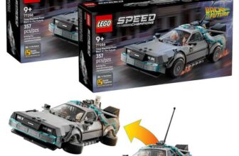 LEGO Speed Champions Back to the Future Time Machine 77256 Twin Pack Bundle