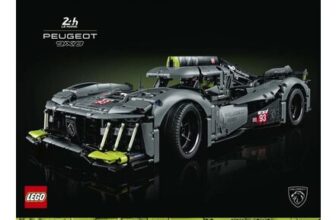LEGO Technic PEUGEOT 9X8 24H Le Mans Hybrid Hypercar Construction Set 42156