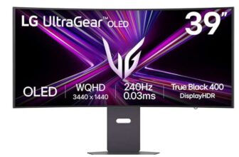 LG 39GX900A-B 39 LG UltraGear OLED Curved Gaming Monitor, 240Hz, 0.03ms (GtG), USB-C or 45 Inch £807.99 With BLC/HSD/Totum/Unidays/EPP