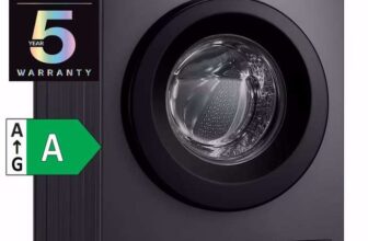 LG 9kg Inverter Direct Drive 1400rpm Washing Machine, F4X1009NMK / F4X1009NWK – ThinQ Wi-Fi, Steam – W/code Sold by AO (UK Mainland)