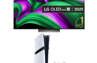 LG OLED77C56LB C5 77 OLED evo AI 4K HDR Smart TV 2025 & PlayStation 5 Pro Bundle