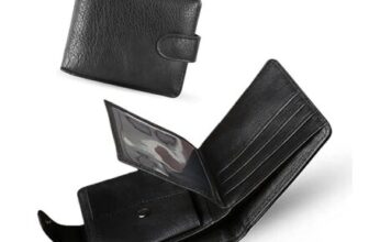 LINYYDS Leather Mens Wallet with Card Holder, Banknotes and Coin