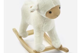 LINZI White Rocking Lamb 48x56cm