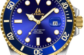 LN LENQIN Mens Watches Stainless Steel Watches Men Waterproof Analog Quartz Watch Mens Wrist Watches with Date Fashion Casual Man Watch