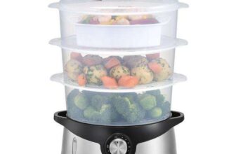 LOGIK L09SSM23 3 Tier Electric Food Steamer – Free Click & Collect