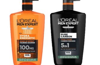 LOreal Men Expert Carbon / Hydra Energetic Shower Gel, 2 x 1L – In Store
