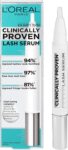 LOreal Paris Lash Serum, Clinically Proven Hyaluronic Acid Lash Serum, For Stronger, Thicker-Looking Lashes, Fortified, Less Lash Loss & Fuller Fringe With Castor Oil