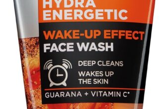 LOréal Paris Men Expert Wake-up Effect Face Wash 100ml, Hydra Energetic Face Wash With Vitamin C, for Dull and Tired-Looking Skin, Cleanses Pores and Energises Skin