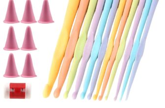LUVDECO 41-Piece Complete Crochet Hooks Set for Beginners & Adults, 12 Sizes Ergonomic Grip Hooks with Case, Knitting Accessories & Crochet Gift Set