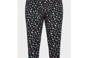 Ladies Multi-Heart Pajama Bottoms
