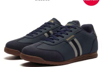Lambretta Tackle Mens Retro Trainers Free Delivery with Code