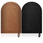 Lanjue Self Tanning Mitt Tanner Applicator, Streak-Free Black Shower Gloves with Velvet Glove & Anti-Slip Wrist, sold by ukzy FBA