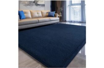 Large Carpet Rug 200 X300 Cm Navy Blue