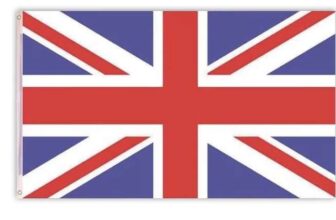 Large Great Britain Flag 5×3 FT Union Jack Banner with Metal Eyelets, Double-Stitched