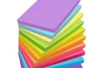 Large Sticky Notes, 10x15mm, 20 Pads, 1000 Sheets