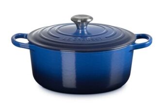Le Creuset Signature Cast Iron round Casserole 26cm Lapis Blue