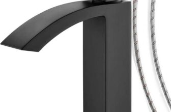 Leekayer Matt Black Bathroom Waterfall Basin Mixer Tap – LK705831BZ