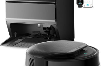 Lefant M5 Pro Robot Vacuum and Mop Cleaner, Auto All-In-One Station,18000Pa Suction, 75C Self-Cleaning Roller Mop, dToF Laser Mapping & PSD 2.0 Obstacle Avoidance, Alexa/App, for Hard Floors Pet Hair