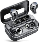 Lekaby Wireless Earbuds,Wireless Earphones Bluetooth 5.3 in Ear with 4 ENC Noise Cancelling Mic,2025 Bluetooth Earphones 128Hrs Deep Bass HI-FI Stereo Sound,LED Display Headphones IP7 Waterproof
