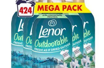 Lenor Outdoorable Fabric Conditioner 424 Washes (8×53), 742ml, Northern Solstice – Ultra Concentrated Freshness (S&S £20.23)