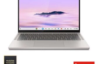 Lenovo Chromebook Plus, MediaTek Ultra, 16GB RAM, 256GB UFS, 14 Inch 400 nits OLED Touch Laptop, 83MY0004UK – Discount at Checkout