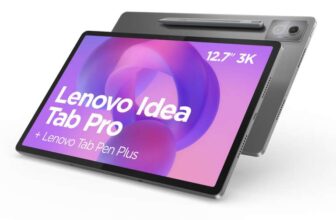 Lenovo Idea Tab Pro Android Tablet 12.7 inch Full HD Display MediaTek Dimensity 8300 256GB Wi-Fi 6 8GB RAM Luna Grey Pen