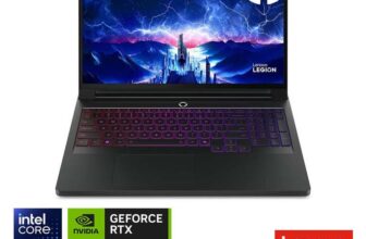 Lenovo Legion Pro 7, Intel Core Ultra 9 275HX, 32GB RAM, 1TB SSD, NVIDIA GeForce RTX 5080, 16 Inch, OLED Gaming Laptop, 83F5000RUK