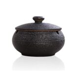 Lependor Ceramic Ashtray with Lids,