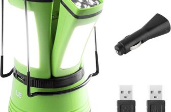 Lepro 3 in 1 Camping Lantern with 2 Detachable Torches – 600 Lumen – Sold by Lepro UK FBA