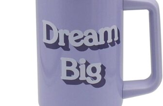 Lesser & Pavey Dream Big Drinks Cup 1200ml for Hot & Cold Drinks Durable Coffee Cups for Home & Office Comfortable & Easy-to-Hold Coffee Mugs for Beverages & Daily Use