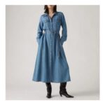 Levis Blue Denim Quincey Maxi Dress
