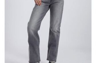 Levis Womens 501 Straight Fit Jeans Porcini Haze