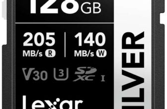 Lexar 128GB SD Card SILVER, Up to 205MB/s Read, 140MB/s Write, SDXC UHS-I Memory Card, Class 10, U3, V30, SD Card for Professional