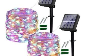 Ligarko Solar Fairy Lights Outdoor, 2 Pack Total 240 LED/80FT