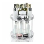 Lighterday 360 Rotating Makeup Organizer, 2-Tier White