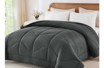 Lightning Deal-Guchuang King Size Duvet, 10.5 Tog, Reversible Comforter
