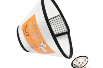 Lightweight Waterproof Recovery Cone for Cats and Dogs, Adjustable