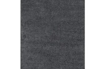 Lilia Dark Grey Shaggy Medium Rug, (L)160cm X (W)120cm