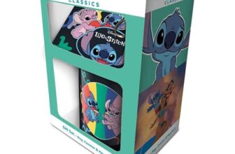Lilo and Stitch Mug Gift Set with Coaster and Keyring