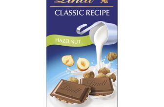 Lindt Classic Recipe Hazelnut 100g Milk Chocolate with Hazelnut Pieces & Lindt Milk Classic Chocolate S&S £2.12
