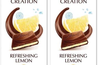 Lindt Creation Refreshing Lemon Milk Chocolate Bar, 150g (Pack of 2)
