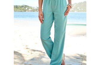 Linen-Blend Relaxed Fit Trousers