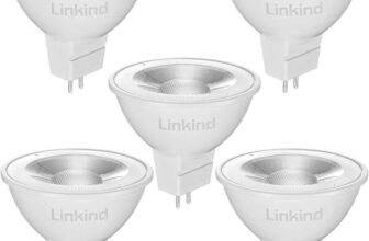 Linkind GU5.3 MR16 LED Bulbs, 12V AC/DC 5W (Equivalent to 50W) Warm White 2700K, Pack of 5